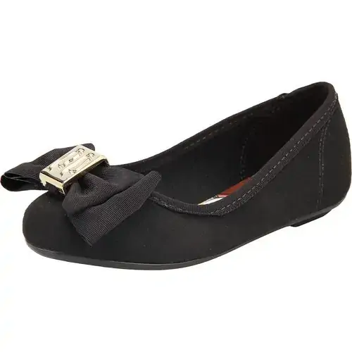 Sapatilha Inf Molequinha 31 Preto Camurca Flex