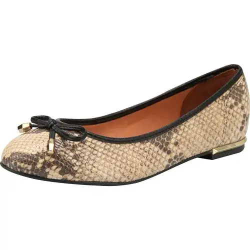 Sapatilha Fem Moleca Bege 36 Cobra Piton