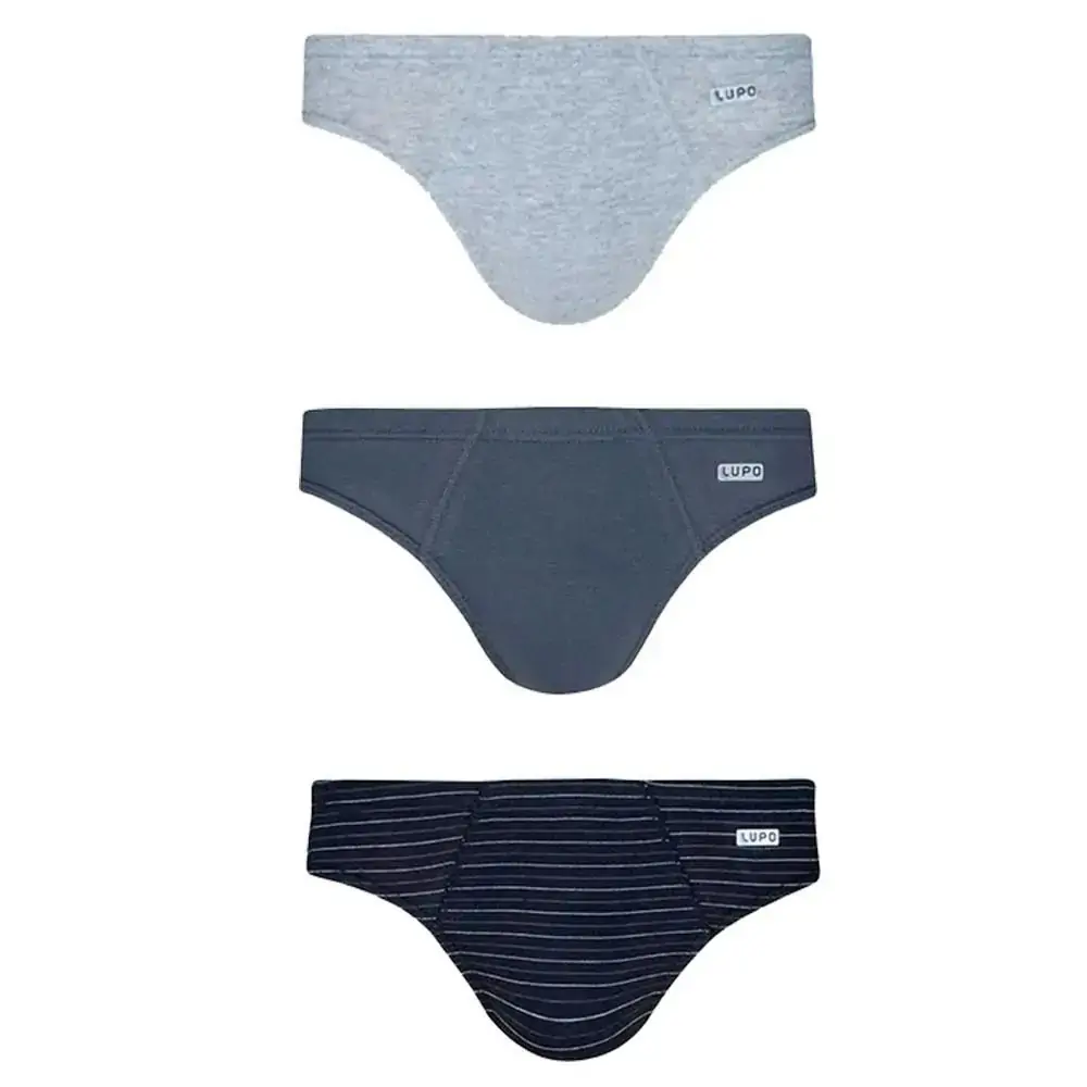 Kit Cueca Lupo Am Slip C/3 Sortido M 93