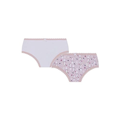 Kit 2,calcinha,lupo,meninas,branca/rosa,g