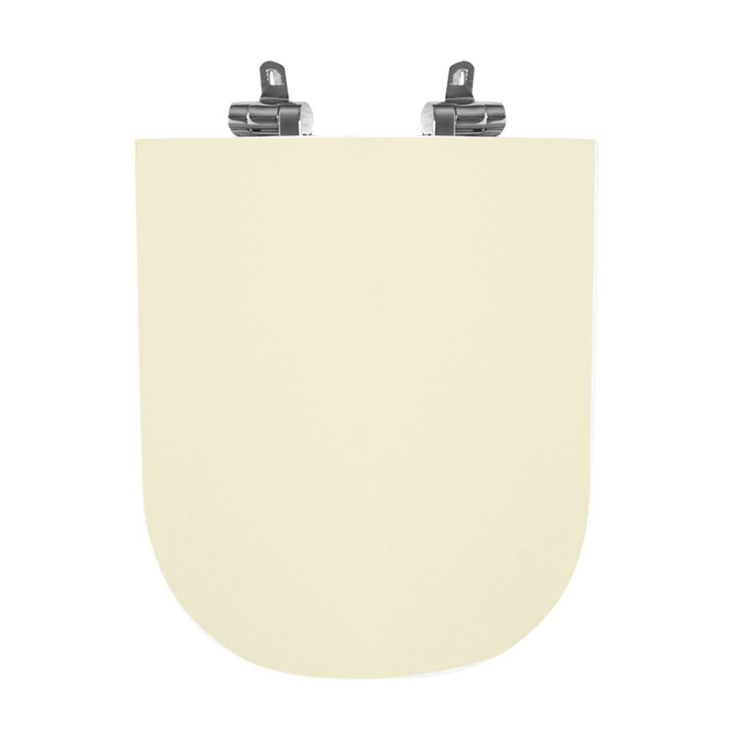 Assento Sanitário Poliéster Para Louça Quadra/unic/axis (deca) Slow Close Croma Sedile Creme