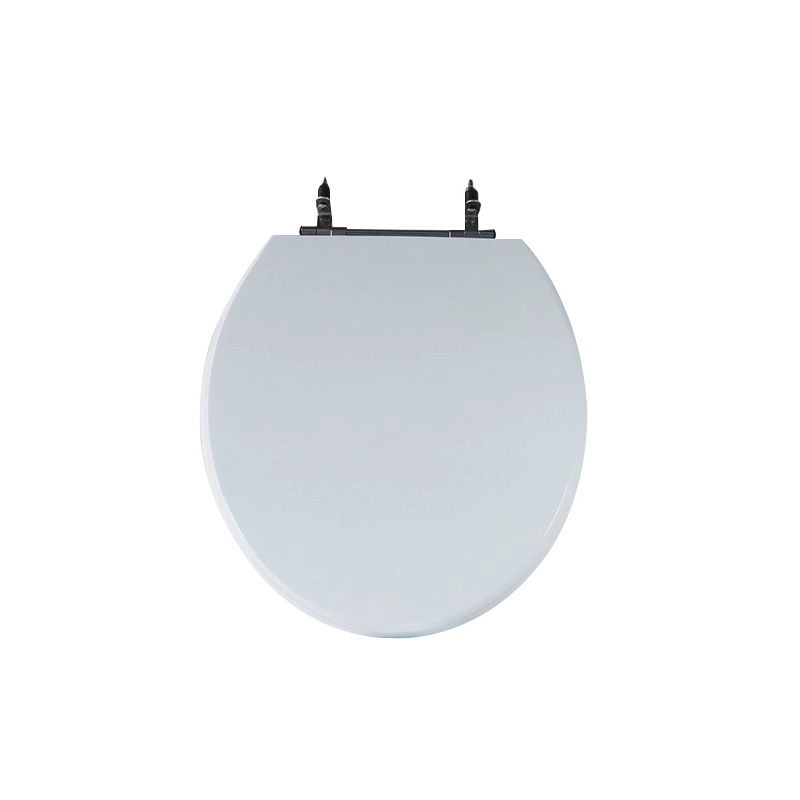 Assento Sanitário Poliéster Para Louça Colonial (hervy) Aço (reb. Oculto) Branco