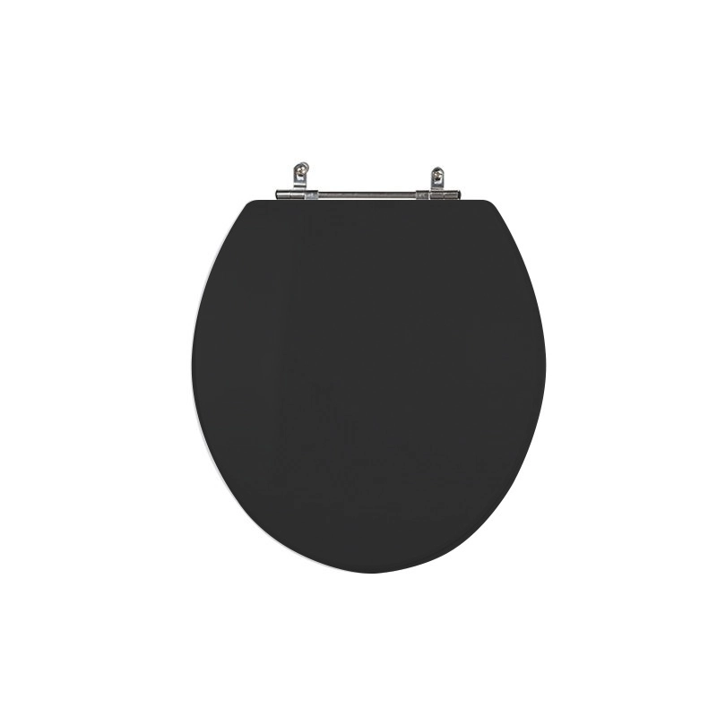 Assento Sanitário Universal Oval Aço Preto