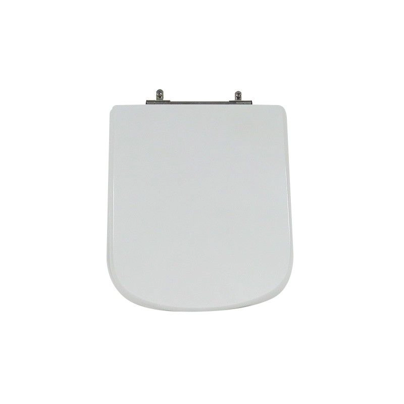 Assento Sanitário Poliéster Para Louça Dama Senso (roca) Aço (reb. Oculto) Branco