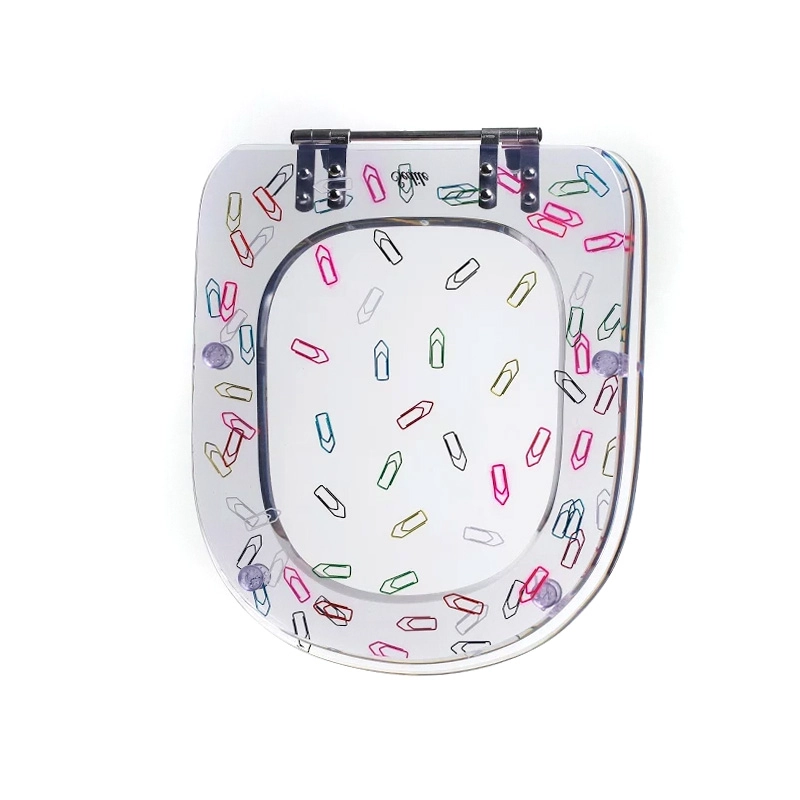 Assento Sanitário Vogue Plus Celite/deca Aço Decorado Clips