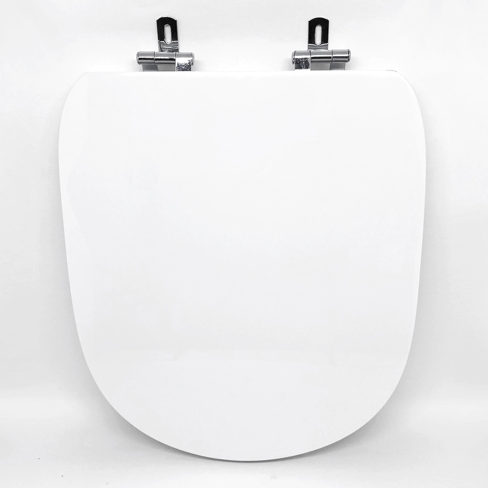 Assento Sanitário Poliéster Para Louça Life/vogue Plus (celite/deca) Super Luxo Cromado (reb. Oculto