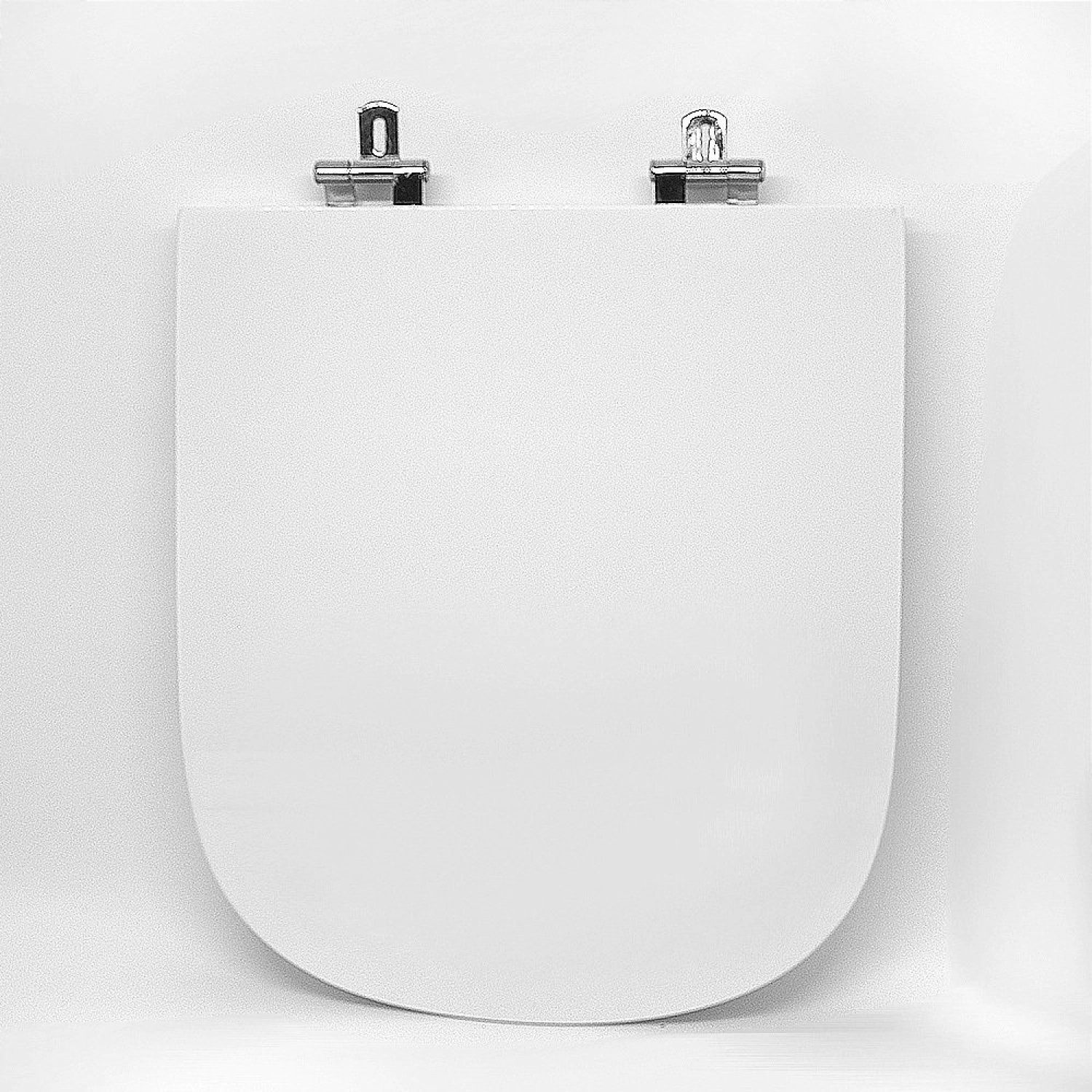 Assento Sanitário Poliéster Para Louça Gap (roca) Super Luxo Croma Sedile Branco