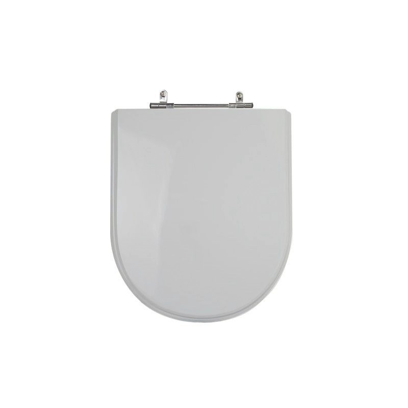 Assento Sanitário Poliéster Para Louça Link/carrara/belle Époque (deca) Aço (reb. Oculto) Cinza Real