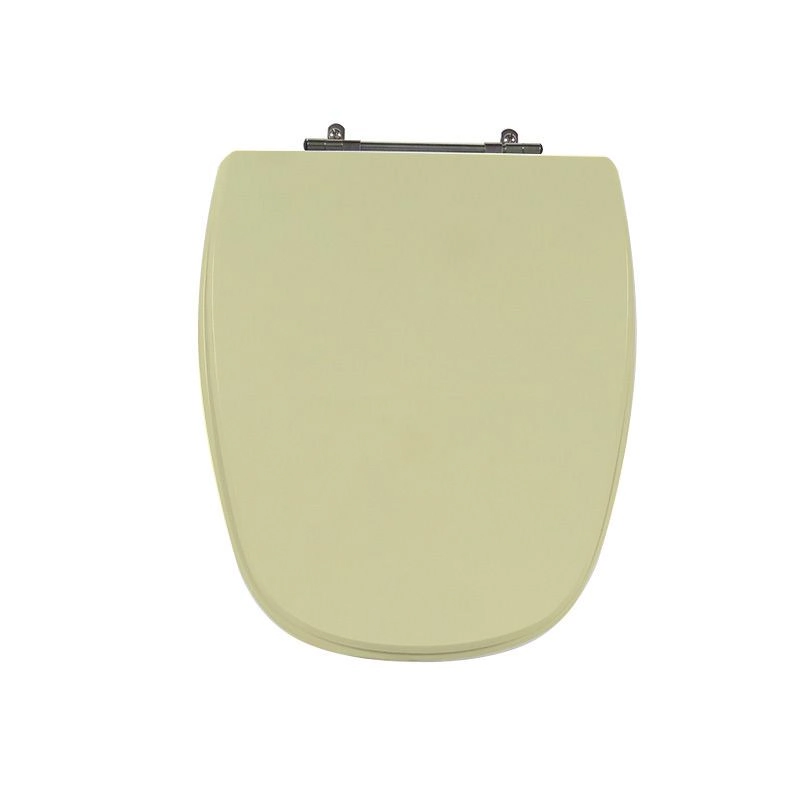 Assento Sanitário Poliéster Para Louça Monte Carlo/venice (deca/belize) Aço (reb. Oculto) Creme