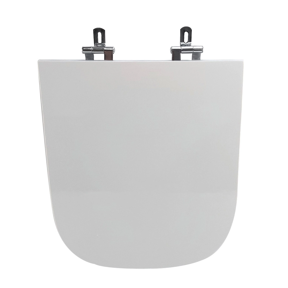 Assento Sanitário Quadra Super Luxo Cromado - Branco