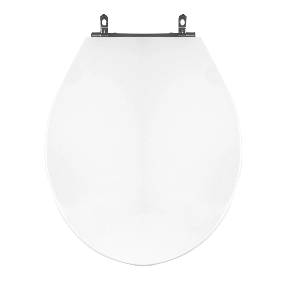 Assento Sanitário Poliéster Para Louça Ravena/izy (deca) Aço (reb. Oculto) Branco