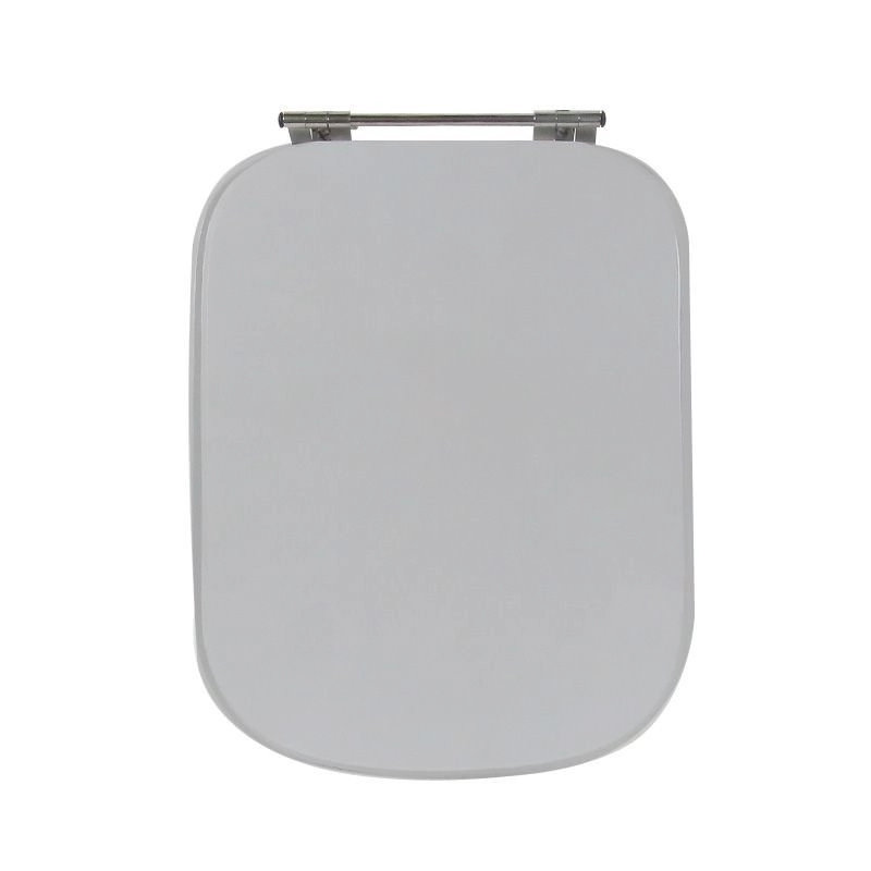 Assento Sanitário Poliéster Para Louça Tivoli (ideal Standard) Aço (reb. Oculto) Sterling Silver
