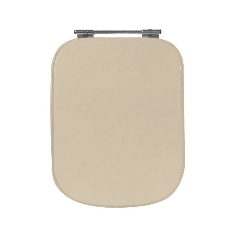 Assento Sanitário Poliéster Para Louça Tivoli (ideal Standard) Aço (reb. Oculto) Visone