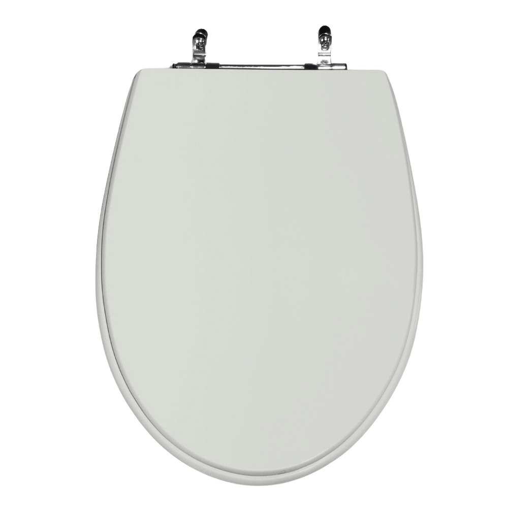 Assento Sanitário Poliéster Victória Ideal Standard Aço Sterling Silver