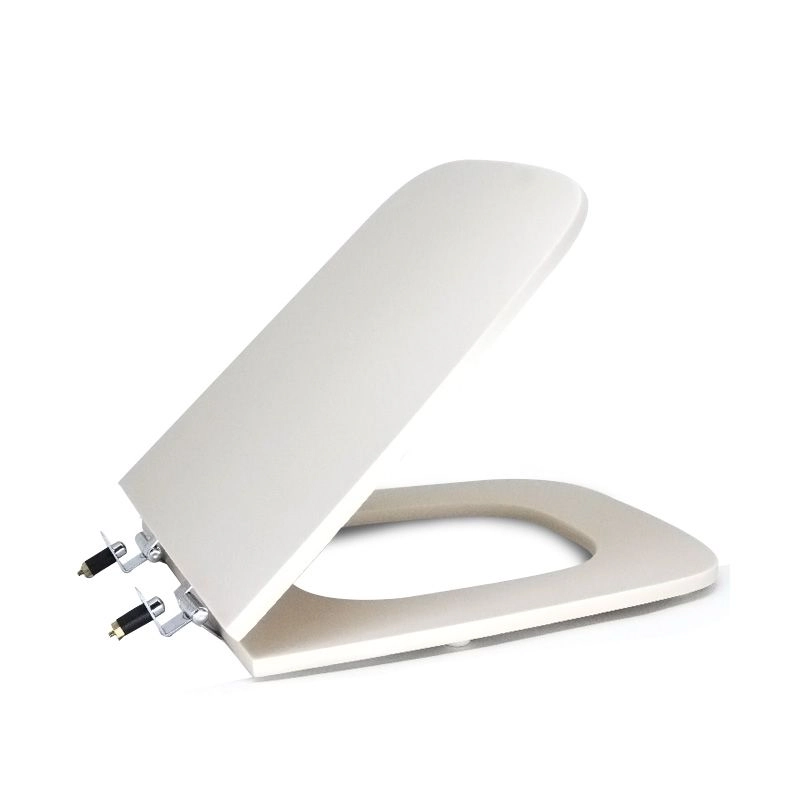 Assento Sanitário Poliéster Para Louça Boss (incepa) Super Luxo Cromado (reb. Oculto) Beige