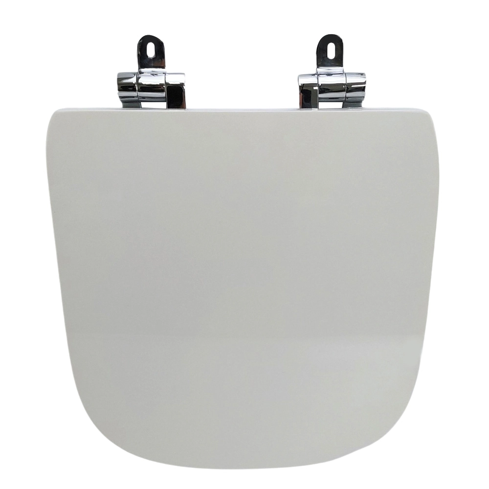 Assento Sanitário Poliéster Para Louça Debba Square/classic (roca) Slow Close Cromado (reb. Oculto)