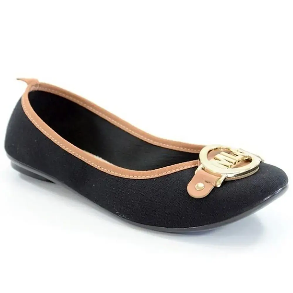 Sapatilha Moleca 53142191162951417 Preto Pinhao 37