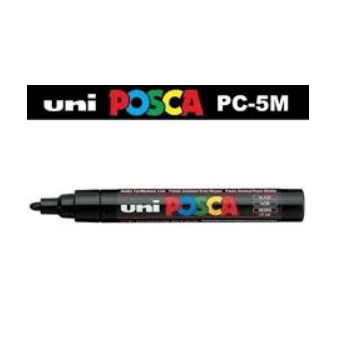 Caneta Pc 5m Preto 19940 Uni Posca
