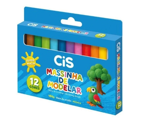 Massa De Modelar Cis C/12 Cores 180g 5.8772