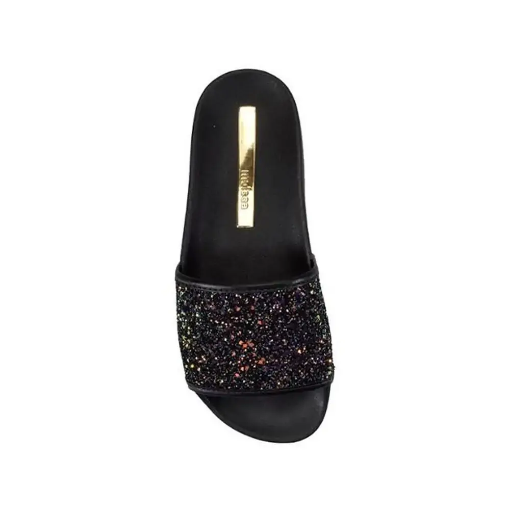 Sandalia Moleca 54141071278112098 Gliter Preto 34