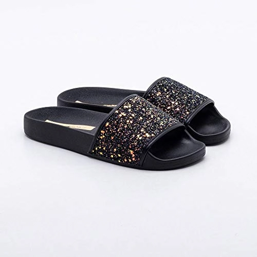 Sandalia Moleca 54141071278112098 Gliter Preto 39