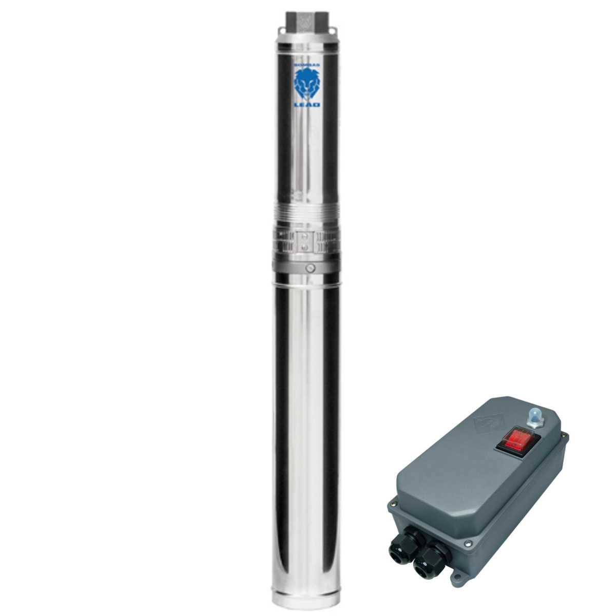 Bomba Submersa Leao 230 4r4pa-10 1cv Monofasica 220v Com Control Box