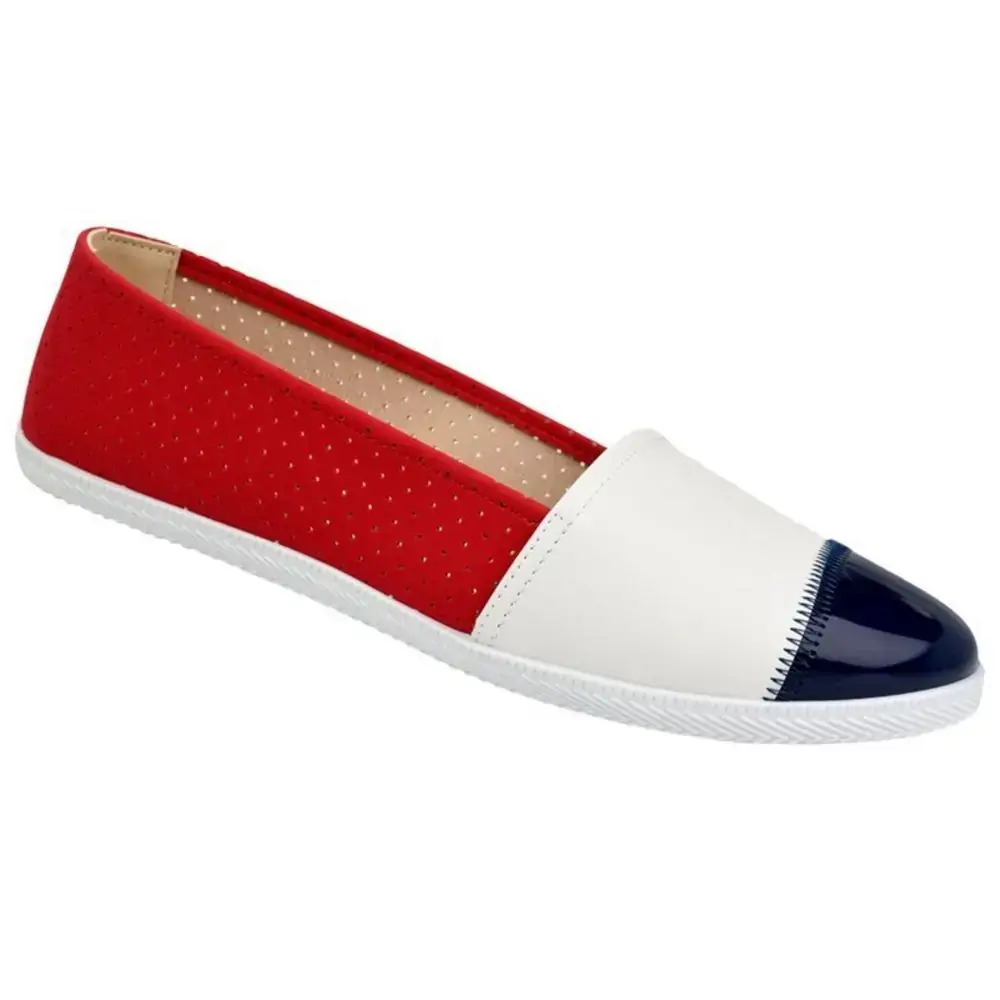 Sapatilha Moleca 56042151520757577 Verm/branco 36