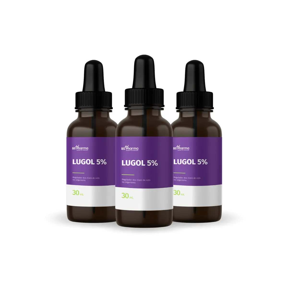 Combo Lugol 5% BSPharma 3 frascos BS Pharma
