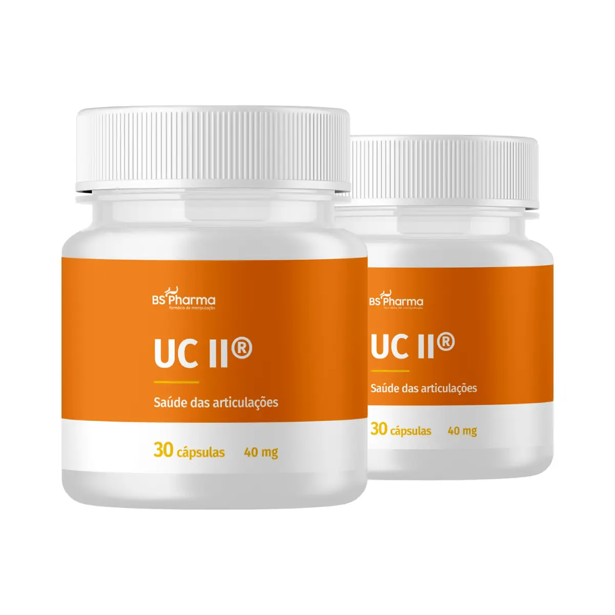 Combo UC II 40mg 4 Frascos BS Pharma