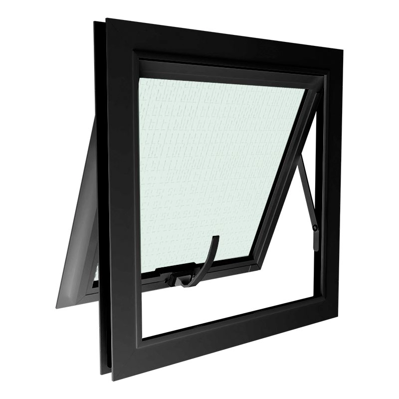 Janela Maxiar De Banheiro Esquadrias Brasil Grupo Vetx 45x45 Cor Preto