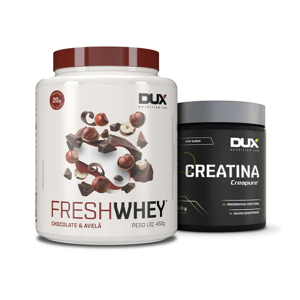 Kit Bulking Freshwhey 450G (Hipertrofia) Chocolate E Avelã 450G + Creatina 300G