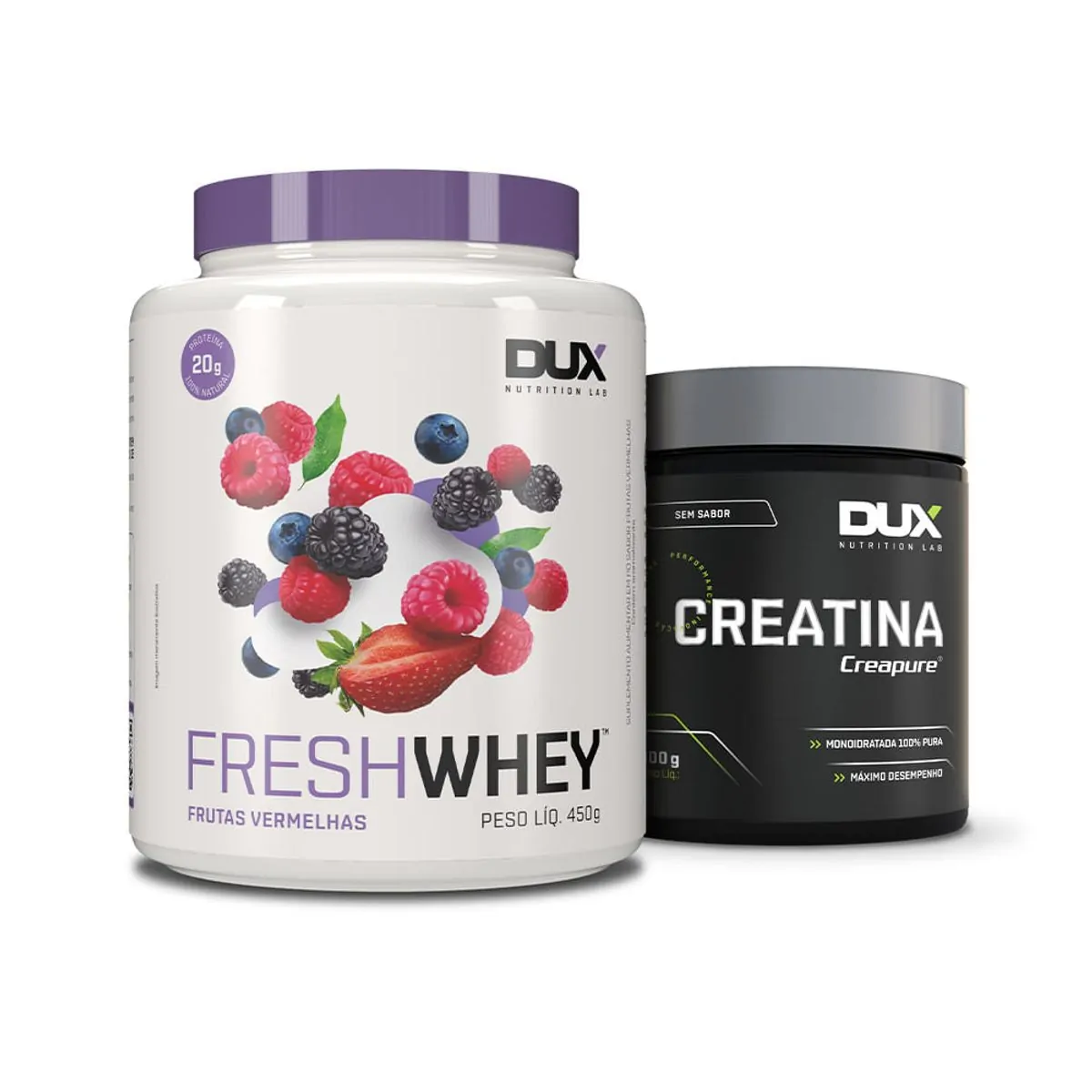 Kit Bulking Freshwhey 450G (Hipertrofia) Frutas Vermelhas 450G + Creatina 300G