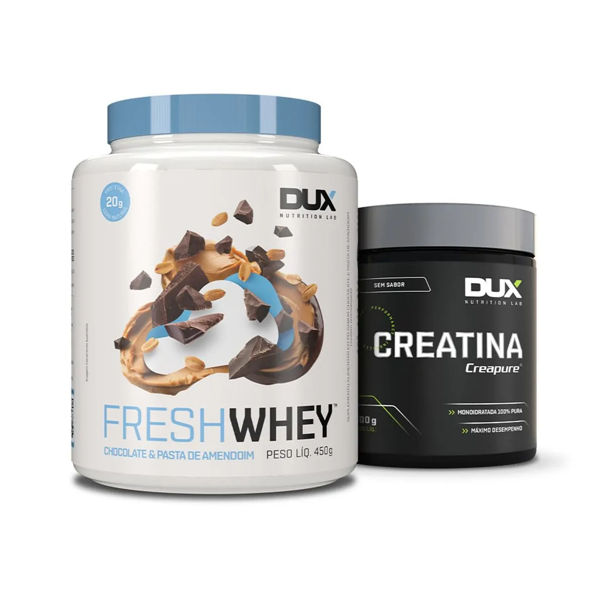 Kit Bulking Freshwhey 450G (Hipertrofia) Chocolate E Pasta De Amendoim 450G + Creatina 300G