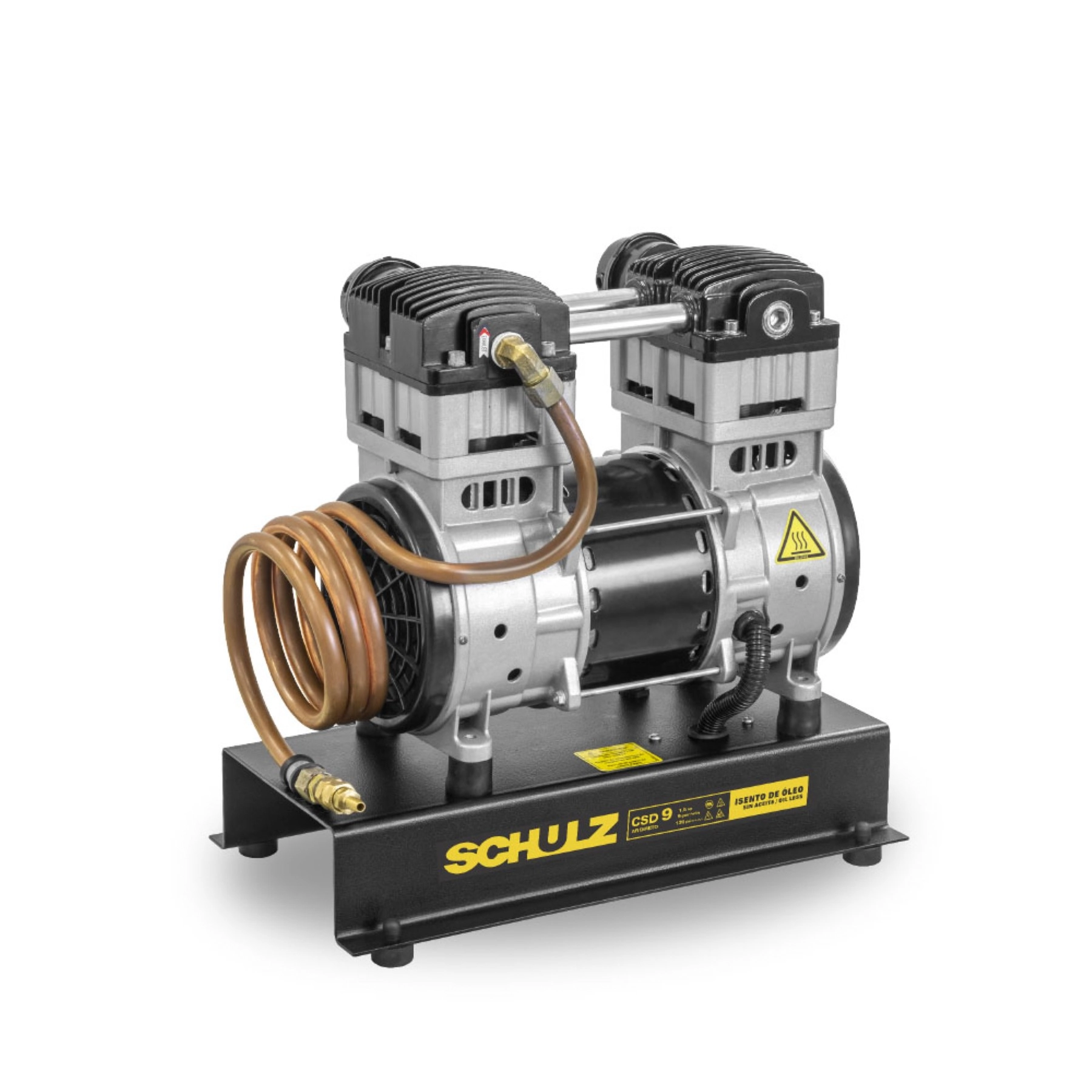 Compressor Schulz 1,5HP 220V Isento de Óleo CSD 9|AD com Base Profissional