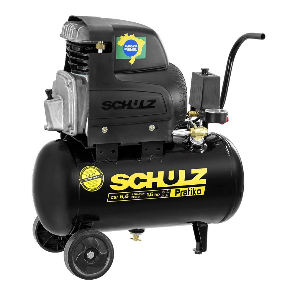 Motocompressor Schulz 20L 1,5HP 220V CSI 6,6/20L Pratiko