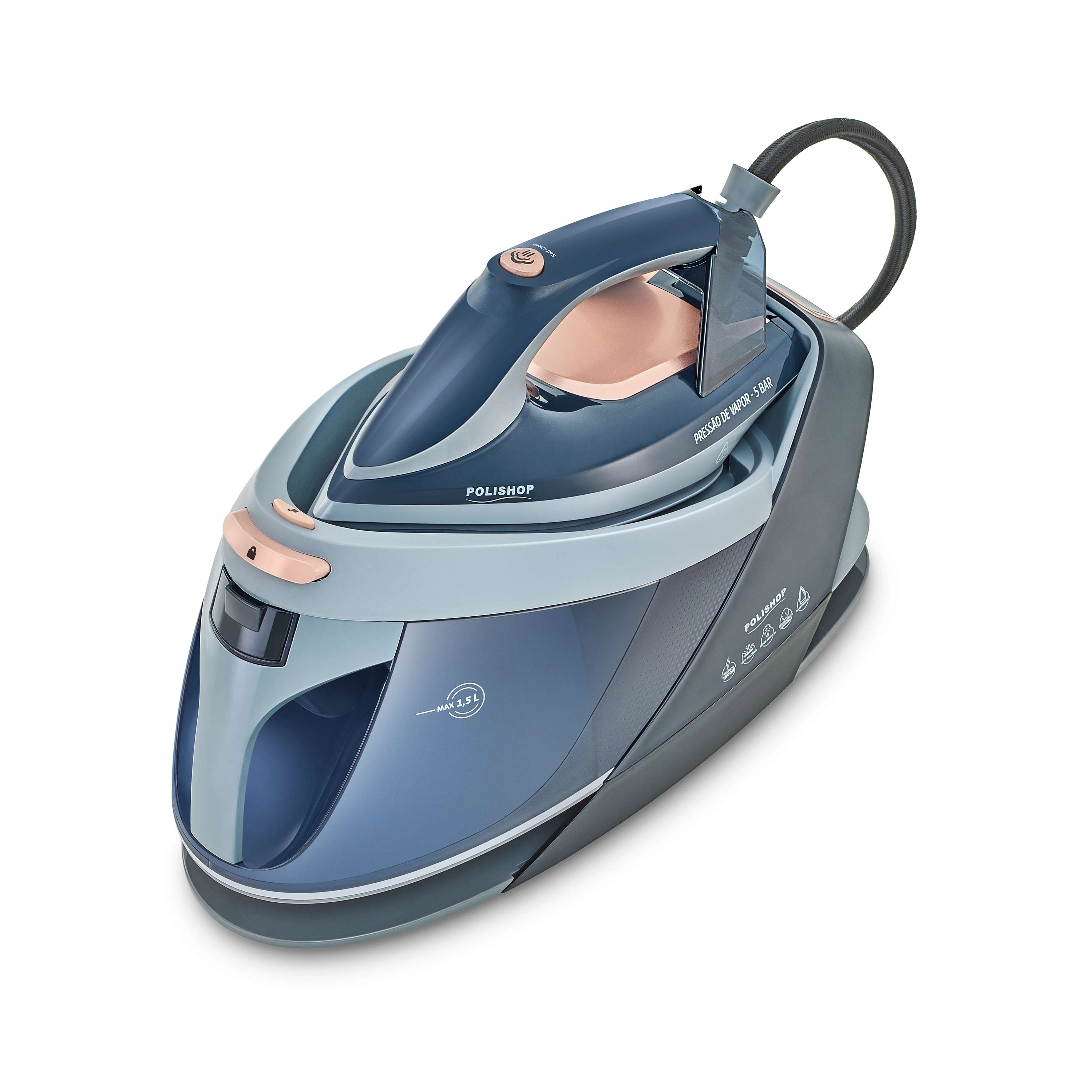Ferro De Passar roupas a vapor Protect & Care Polishop (127v)