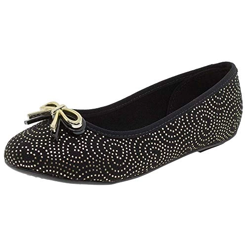Sapatilha Molekinha 2099558690638133 Preto/ouro 33