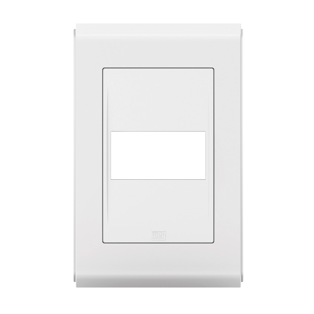 Placa Refinatto Premium Alto Brilho 4x2 1módulo Branco/branco-weg