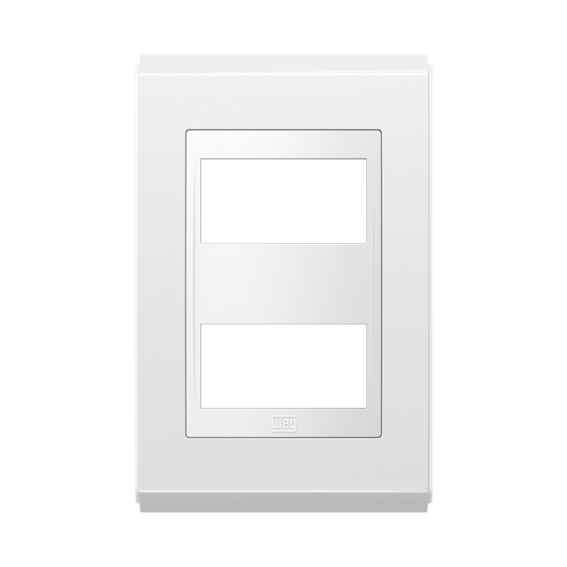 Placa Refinatto Premium Alto Brilho 4x2 2módulos Branco/branco-weg