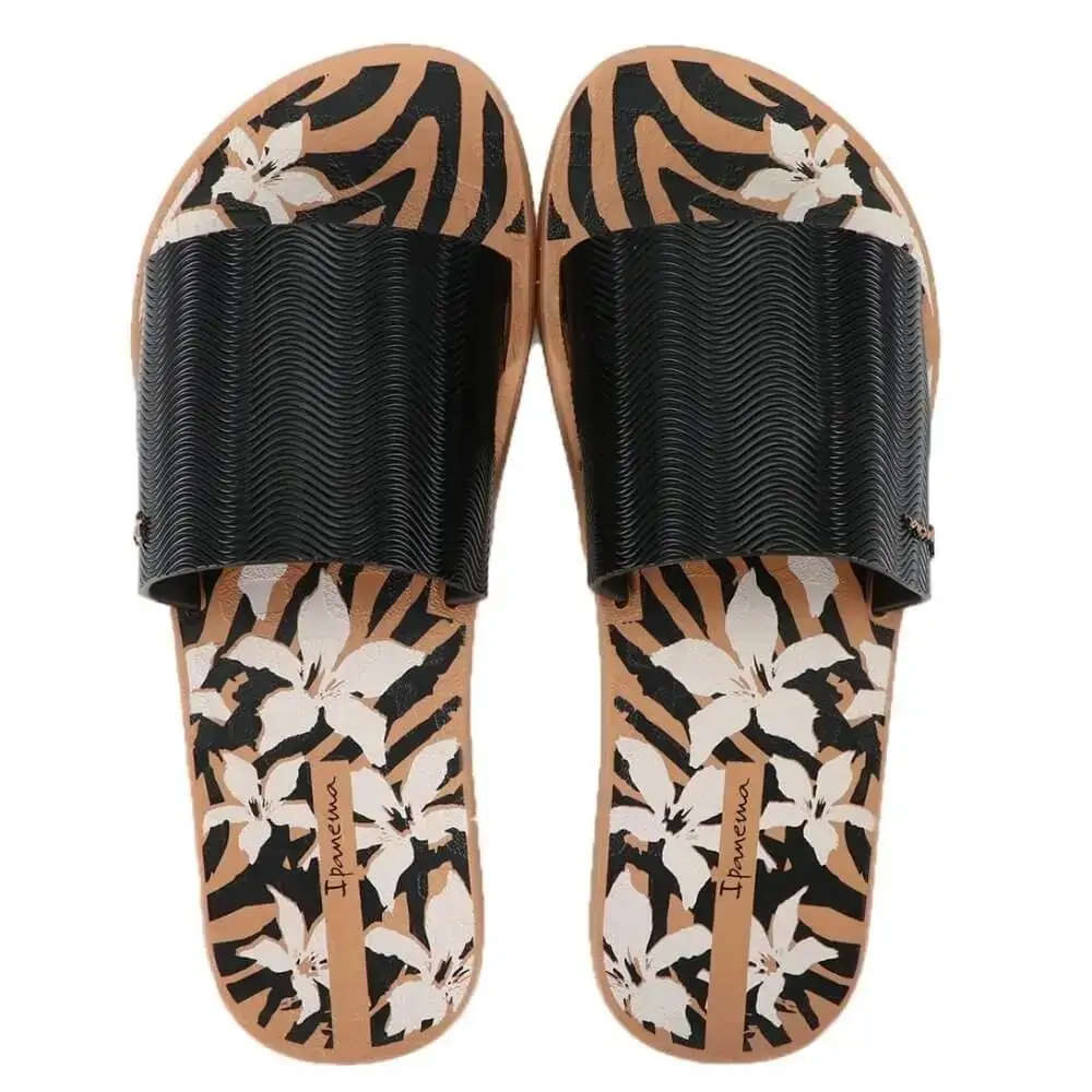 Chinelo Ad Ipanema Way Print Marrom