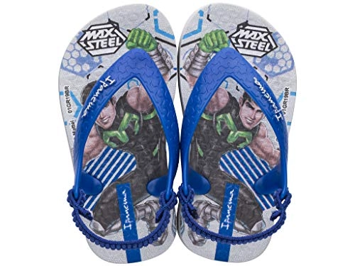Chinelo Ipanema Polly E M Cinza/azul