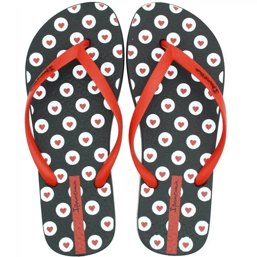 Chinelo Ipanema Temas V Preto/verm