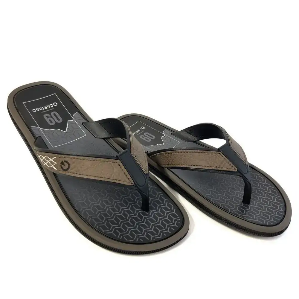 Chinelo Cartago Maiorca I Marrom/azu