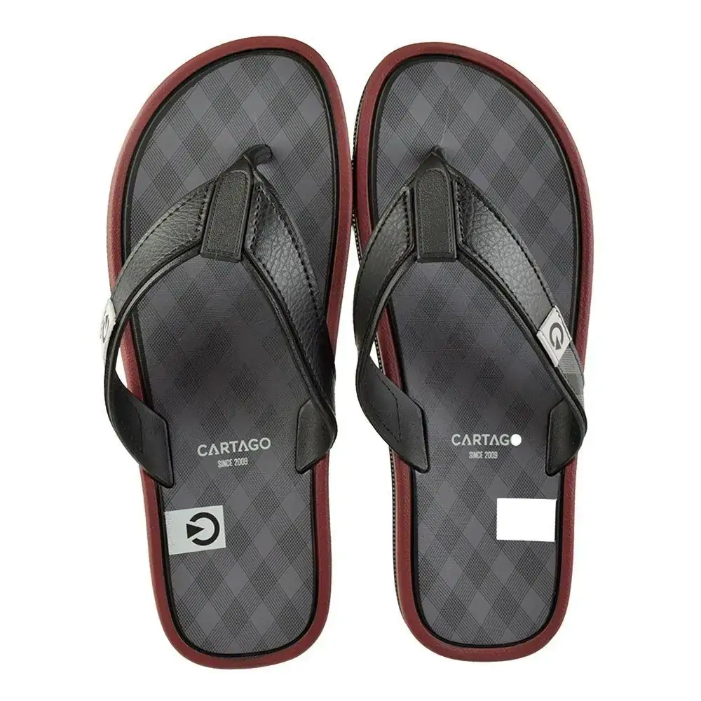 Chinelo Cartago Maiorca I Preto/cinz