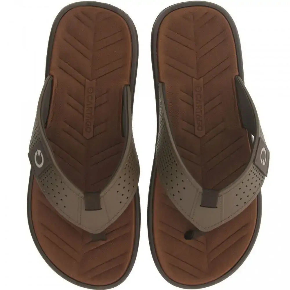 Chinelo Cartago Malta Iv Cinza/bege