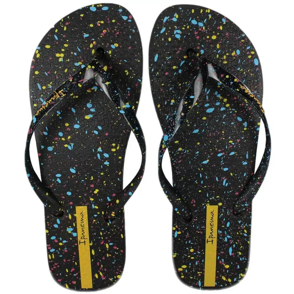 Chinelo Ipanema Splash Preto/pret