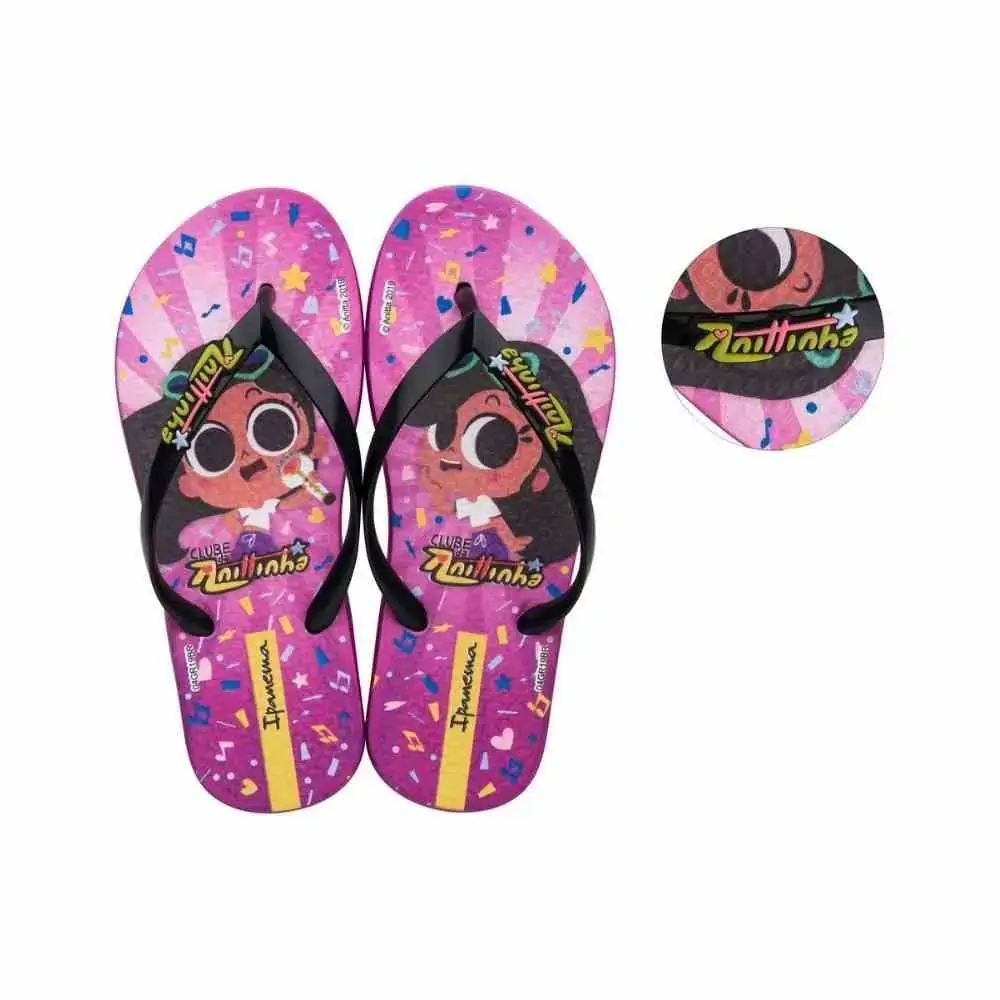 Chinelo Ipanema Clube Da Rosa/preto