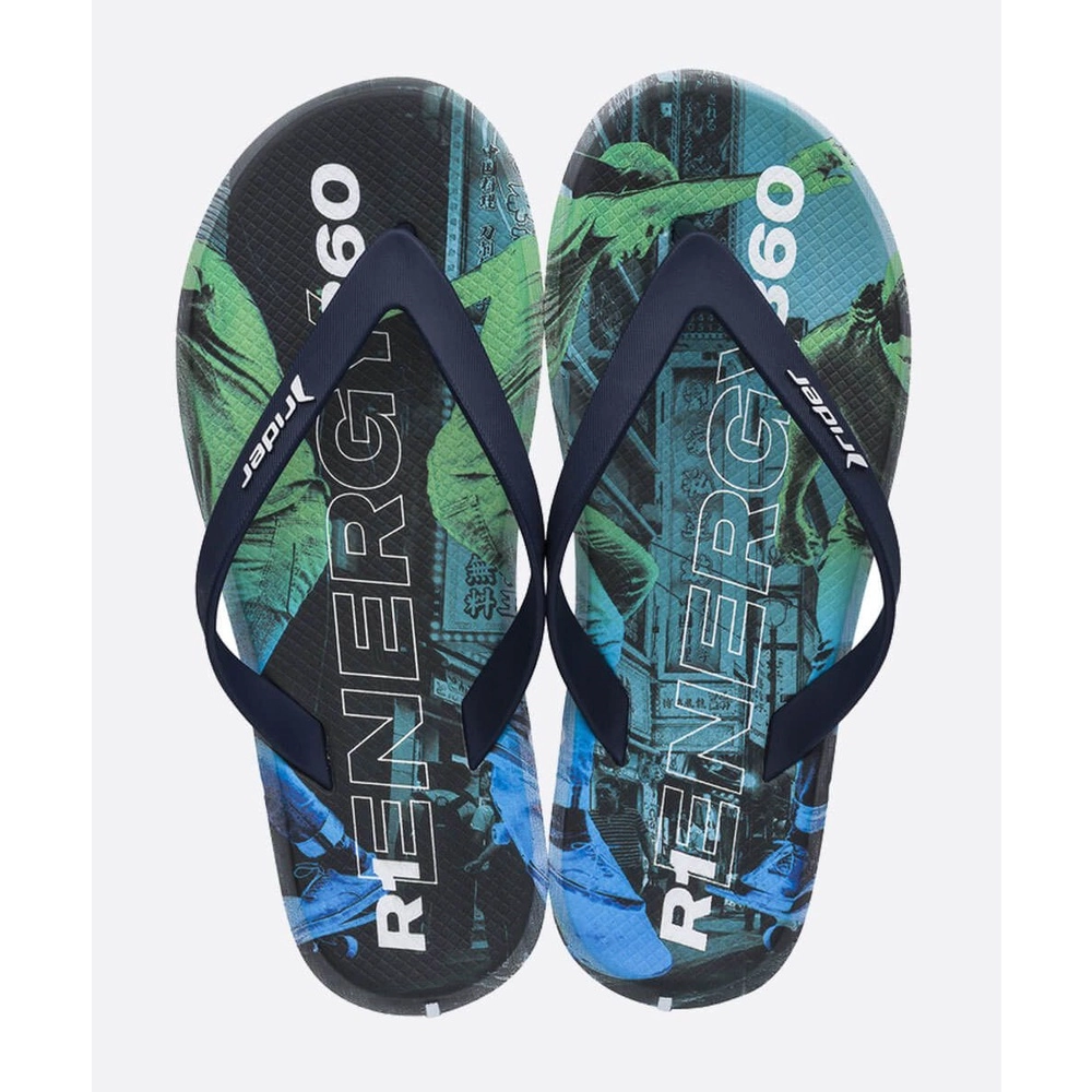 Chinelo Ad Rider R1 Energy Dedo Bco Verde