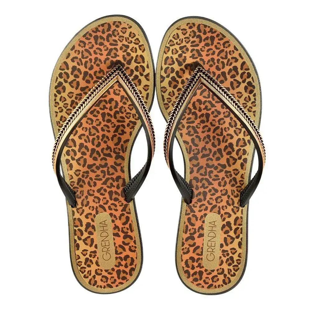 Chinelo Grendha Mais Acai Preto Onca