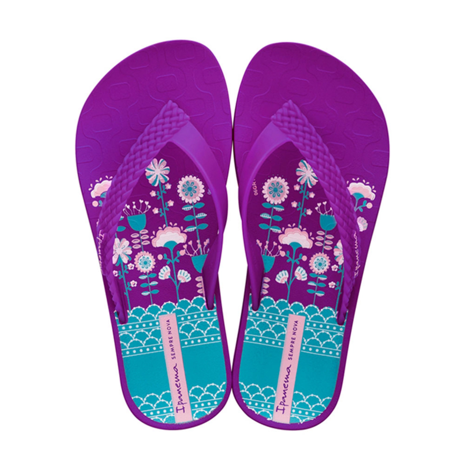 Chinelo Ipanema Soul Prin Rosa/azul